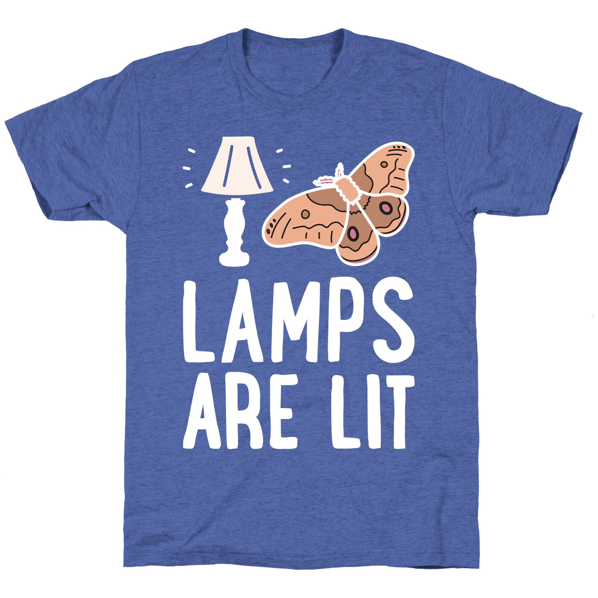 Lamps Are Lit Moth Unisex Triblend Tee